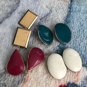 80/90s Vintage Earrings Set